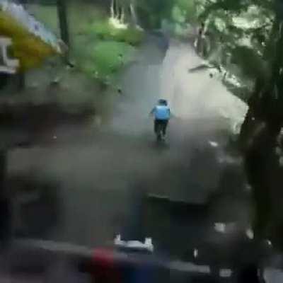 Going mountain biking without checking the track first...