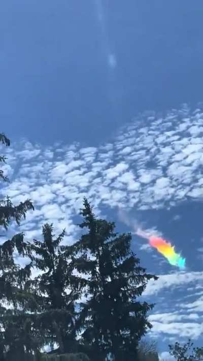 🔥A circumhorizontal arc also know as fire rainbow