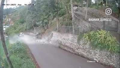 Vehicle begins to roll away after being improperly parked