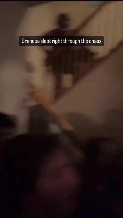 Sleeping right through chaos