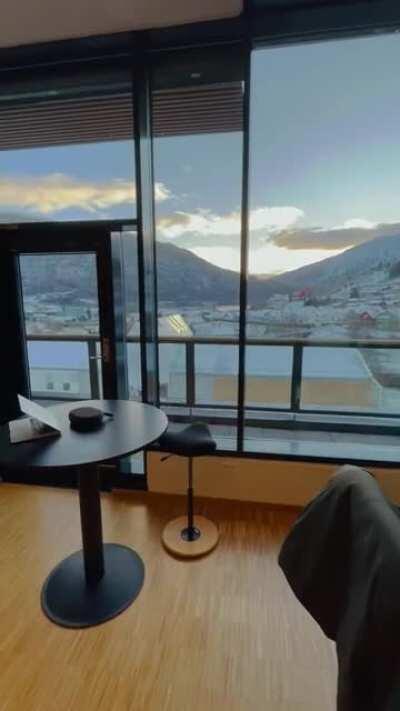 This view from my college library in Norway, and it's free for Norwegians to go here.