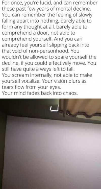 Silently staring, enraptured by your ceiling