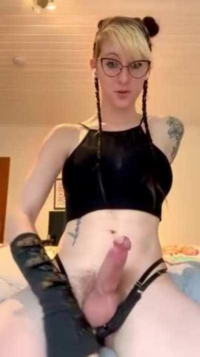 Mommy dom with a fat dripping cock... could you even pretend to resist at this point?