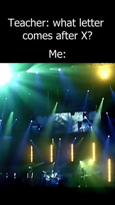 what letter comes after X?