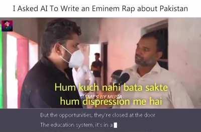 AI writes an Eminem song about the problems facing Pakistan