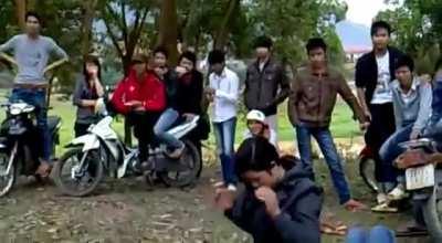 SHE BROKE HER SOUL: Woman Gets Mounted With Arms Pinned Above Her Head & Is Face Slapped Multiple Times As Onlookers Stand Around & Laugh. The Female On Top Gave A Cold-Hard Stare & Refused To Get Up Until Her Rival Displayed Submissive Body L