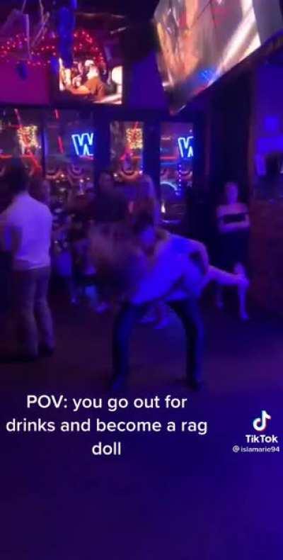 Dude tries to impress stranger with swing dancing