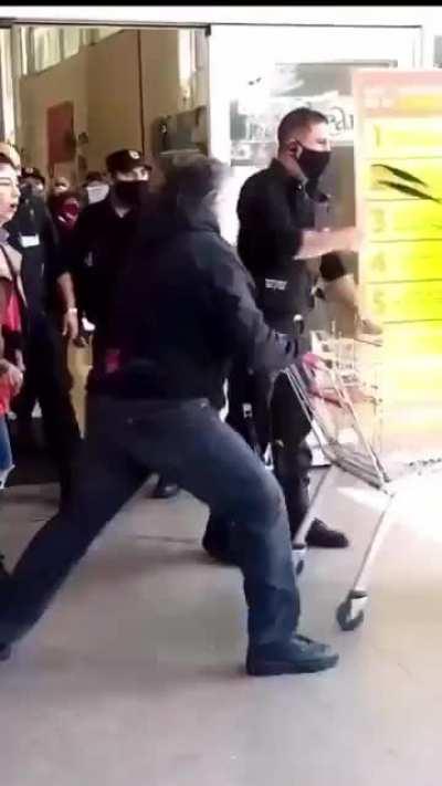 Never touch a mans shopping cart