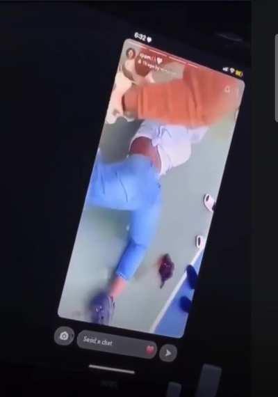 Twerking while getting stomped out is crazyy