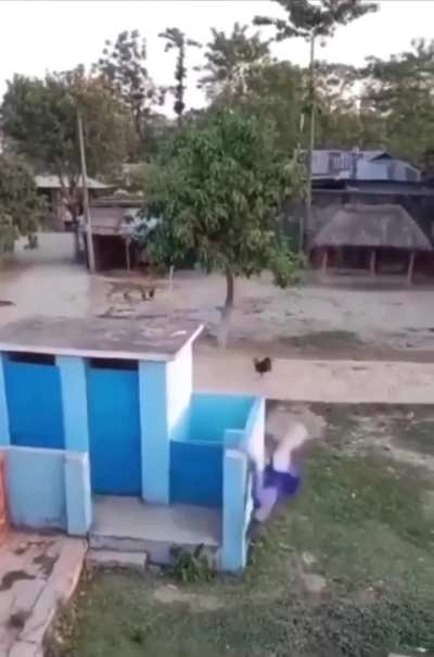 Normal guy having fun