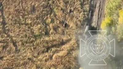 RU POV: Footage shows Ukrainian forces surrounding Veseloe from the west, near Glushkovo in the Kursk region.