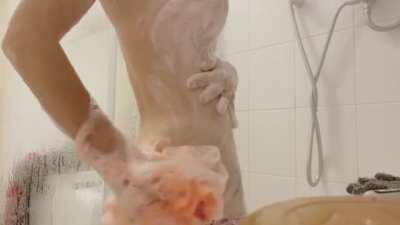 Join this babe in the shower? I love to rub our soaps bodies against each other