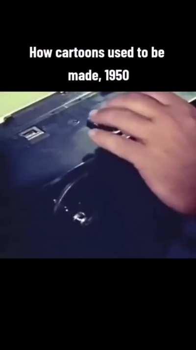 How cartoon used be made in 1950.