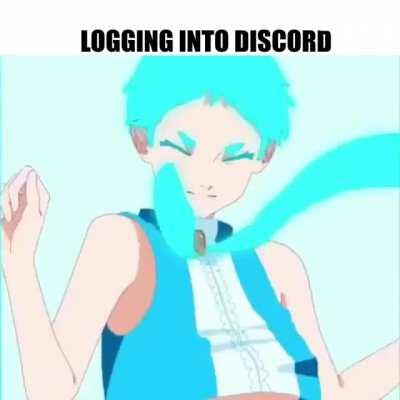 logging into discord