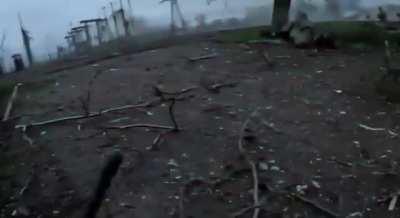 Ukrainian marines fighting in Luhansk.