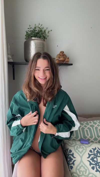 it’s a little cold but I want to take it off anyways <3