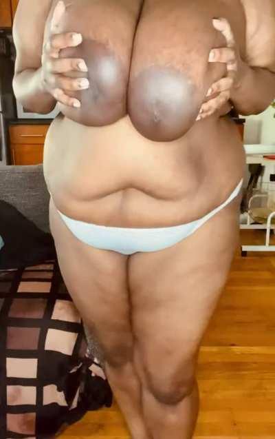 I hope I'm not distracting you by being topless...