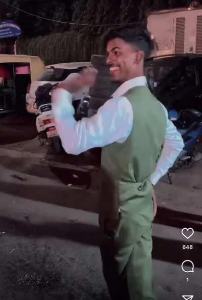 Hardik Pandya celebrating Unique series loss