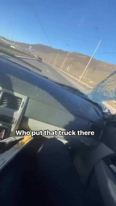 Speeding on a highway while being unsure what might be ahead