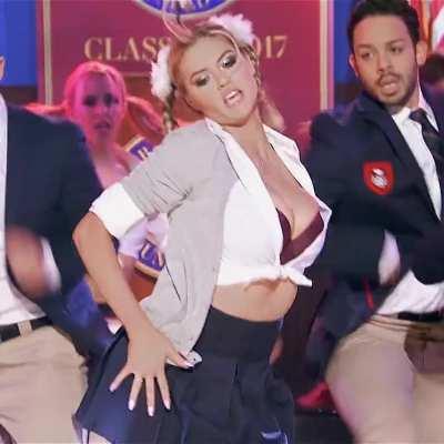 Kate Upton rocking her schoolgirl outfit