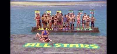 “SHE TWERKED ON HER FACE” 0:40 Throwback to Survivor Australia’s Abbey Holmes pinning Phoebe down with large butt in her face and twerking for added humiliation, she was a rugby player and the other one a lawyer