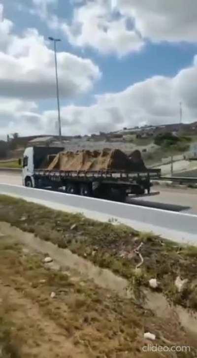 pro-Bolsonaro protester refuses to let truck pass roadblock and this happens