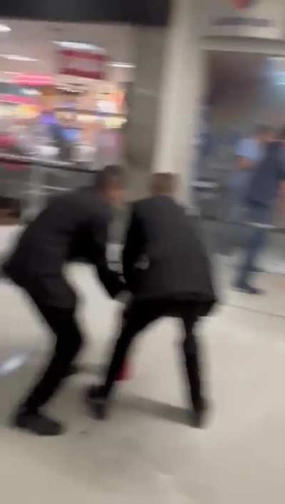 (NSFW) man sets fire to a lottery in Brazil