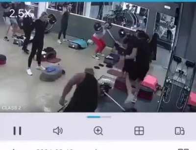 This gym class wasn't lit enough