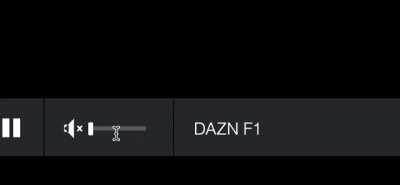 Trying to adjust the volume in while watching F1 (Movistar Plus Webpage)