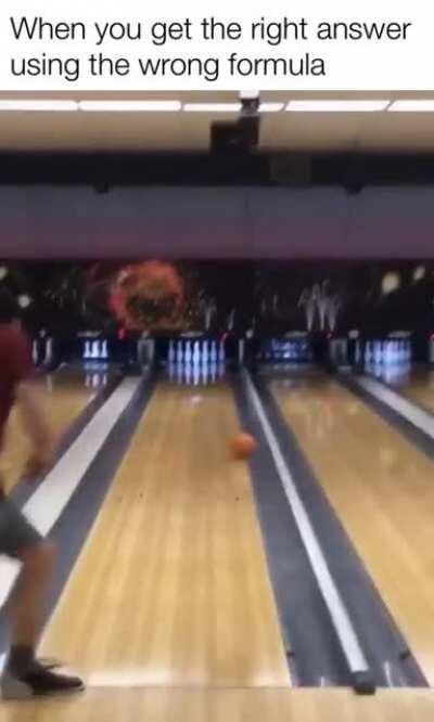 My teacher would say half credit