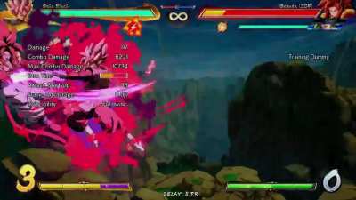 Goku Black solo corner TOD 2 bar startup needed 