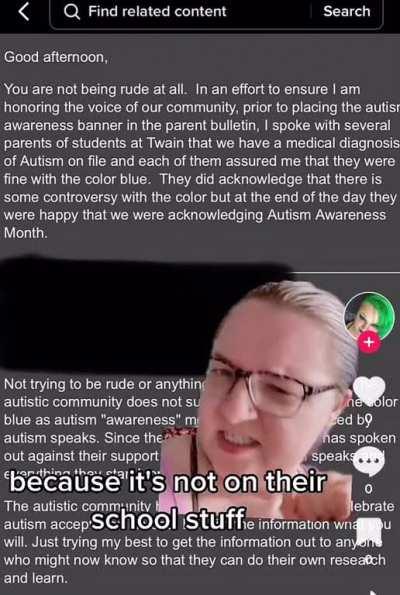 Imagine getting upset over a color