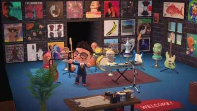 Animal crossing screamy red man