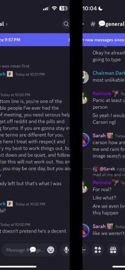 The owner of a discord server flipping out at me and telling me I’m one of the worst people of all time