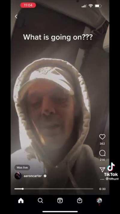 Aaron Carters live stream before his death