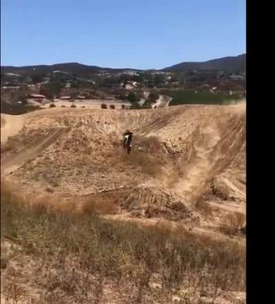 Did he have to make a big wheelie about it? Yes. Yes, he did.