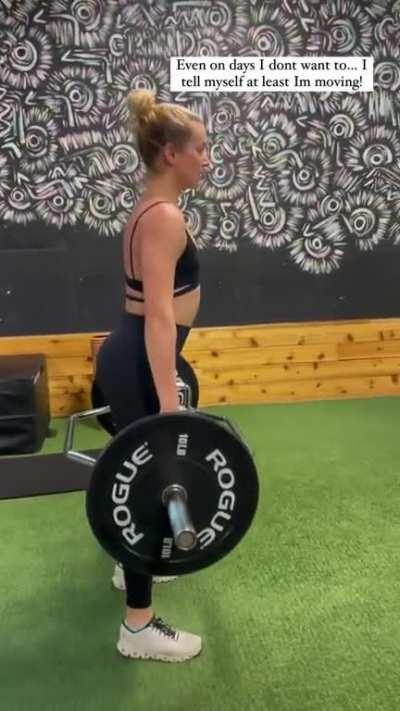 So that's how she maintains the booty