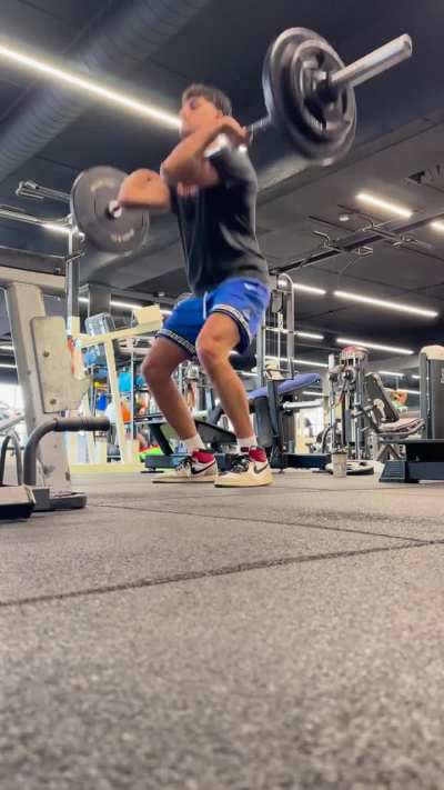 Power cleans , form check