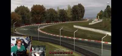 Jimmy Broadbent go-karts a little too hard