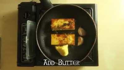 Guaranteed Crispy Pork Belly w/ Potato Fondant & Apple Sauce