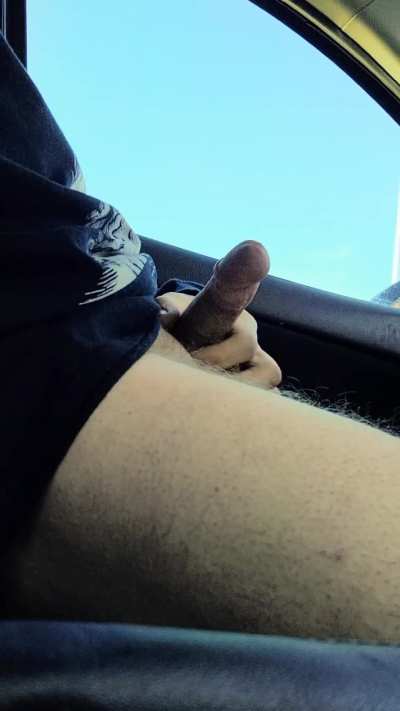 Stroking on the freeway. I hope someone saw 