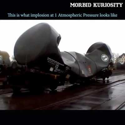 This is what an implosion looks like on the surface. For every 10 meters underwater, one atmospheric pressure is added