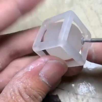 Miniature stone carving