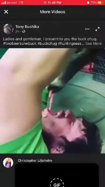 Redneck DeerBeer-Bong.