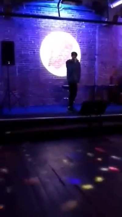 Singing some Creed at karaoke