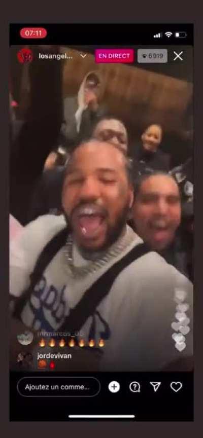 The studio reacting to Kanye’s verse. Iconic