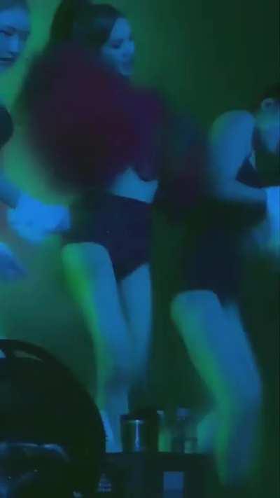 Lisa's tight ass and especially those cheeks peeking out never fail to make me throb for her