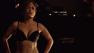 Jennifer Lopez stripscdown to her undies
