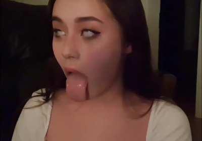 Jade showing her tongue