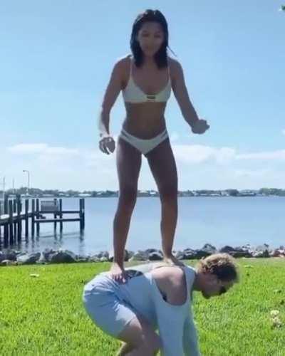 HMC while I try to do this stunt I saw online